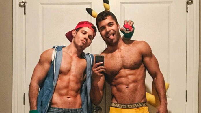 disfraces gay pareja pokemon halloween