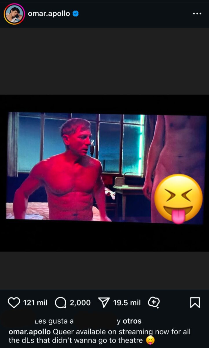 Omar Apollo daniel craig en Queer