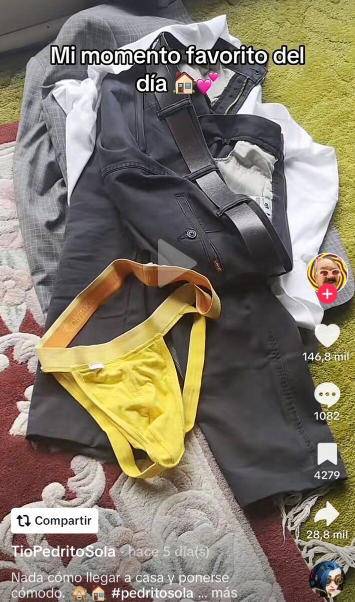 Pedro sola jockstrap fotos videos conductor ropa interior