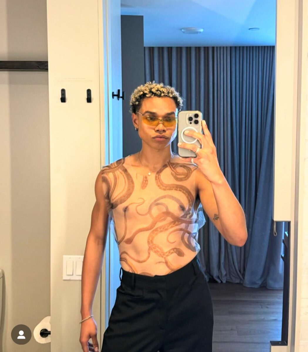 Miles Gutierrez-Riley actor selfie