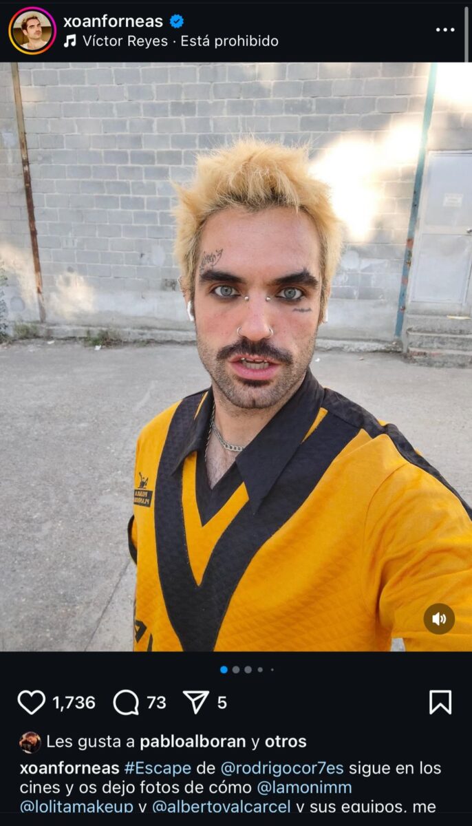 Xoán Fórneas en película Escape