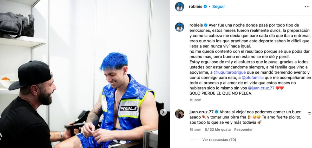 Robleis Juan Cruz en vestidor box