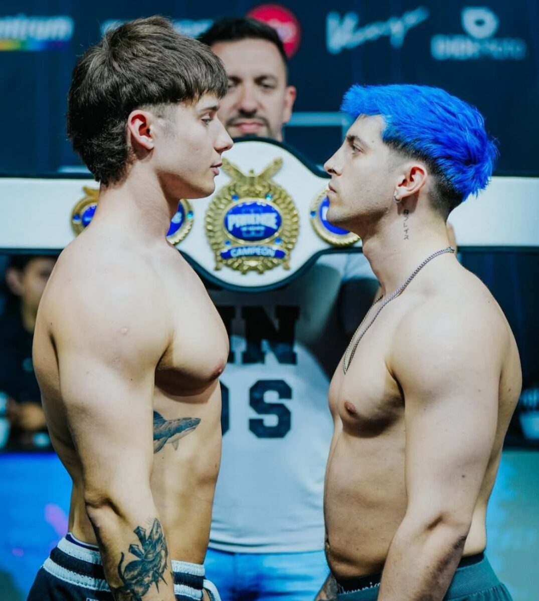 Tomás Mazza y Robleis fotos de caero box pelea 2024