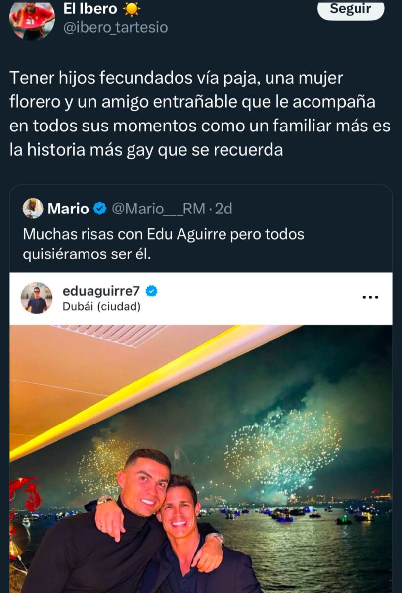 tuit sobre el futbolista y periodista