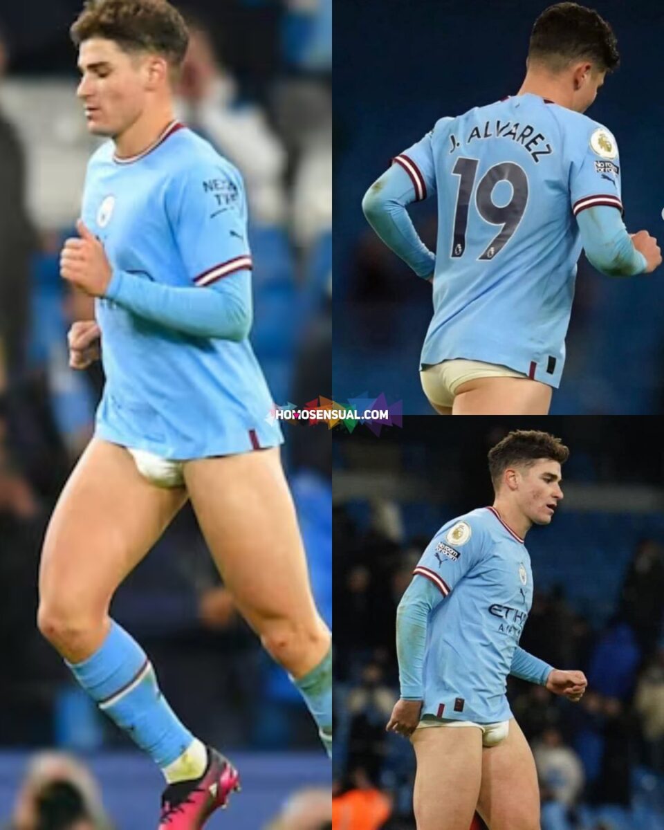 Julián Álvarez en ropa interior 