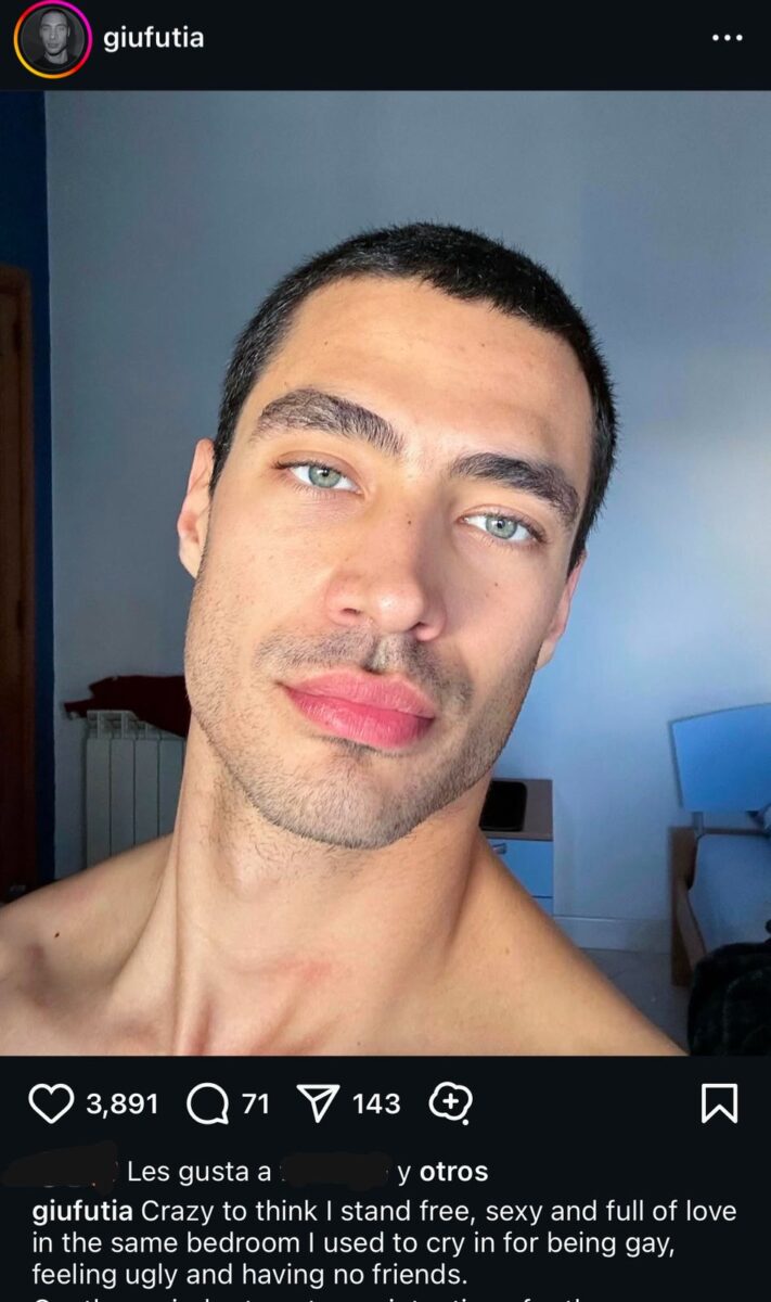 Giuseppe Futia videos y fotos del actor de la dulce villa gay sexualidad pareja novio