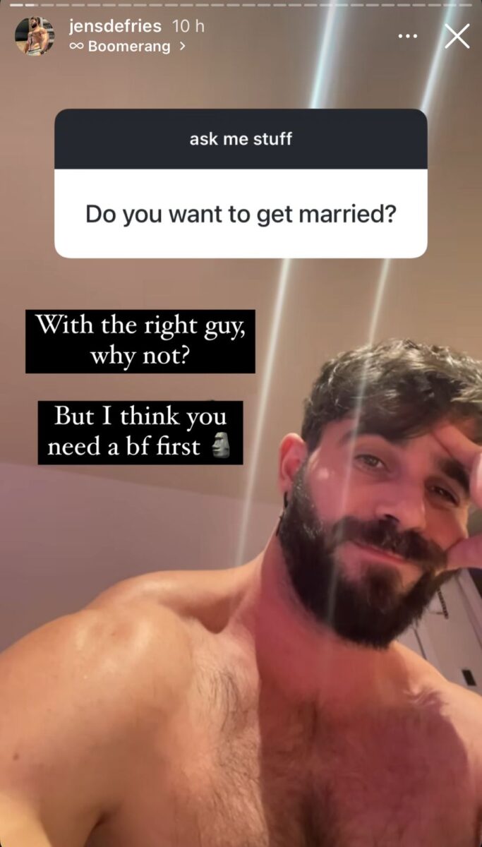 Jens de Fries fotos novio pareja