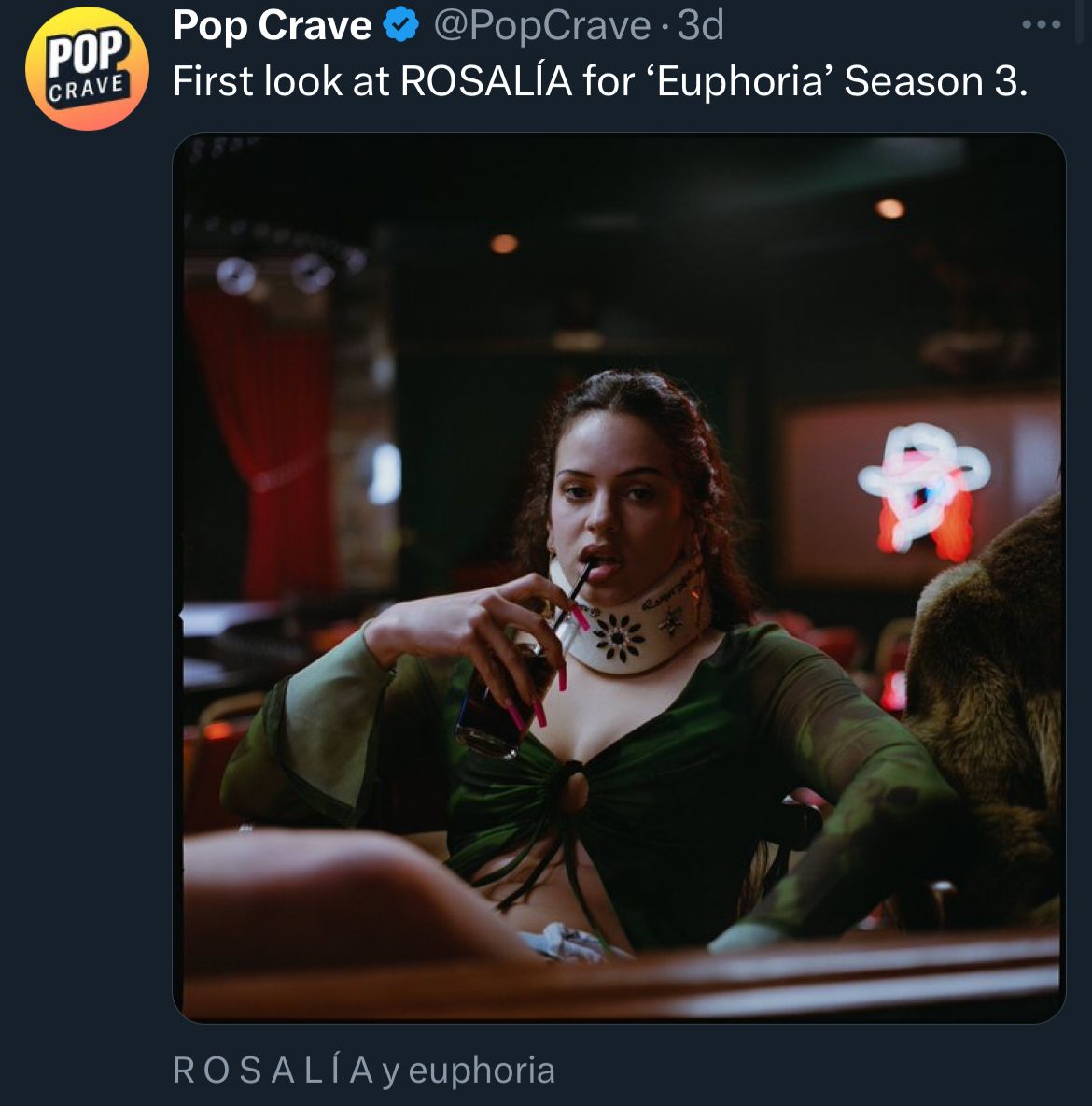 Rosalía en Euphoria 3