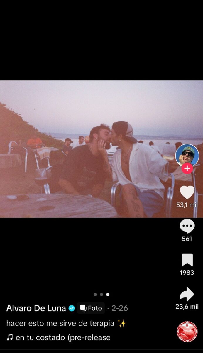 Álvaro de Luna y Luis Fercán beso gay