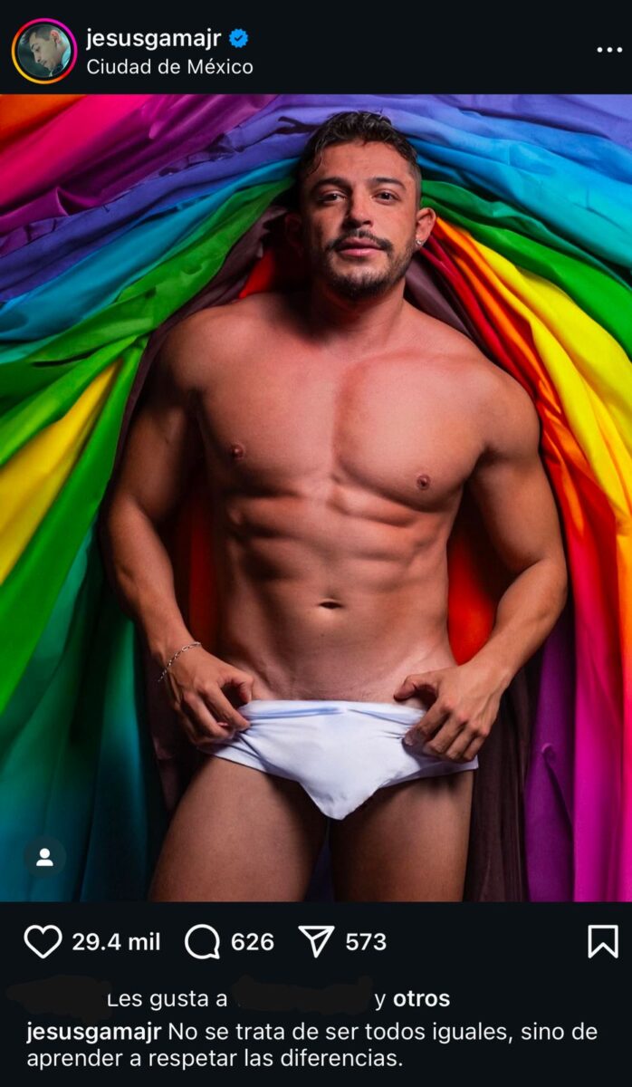 Jesús Gama Jr. mes del orgullo LGBT+ gay